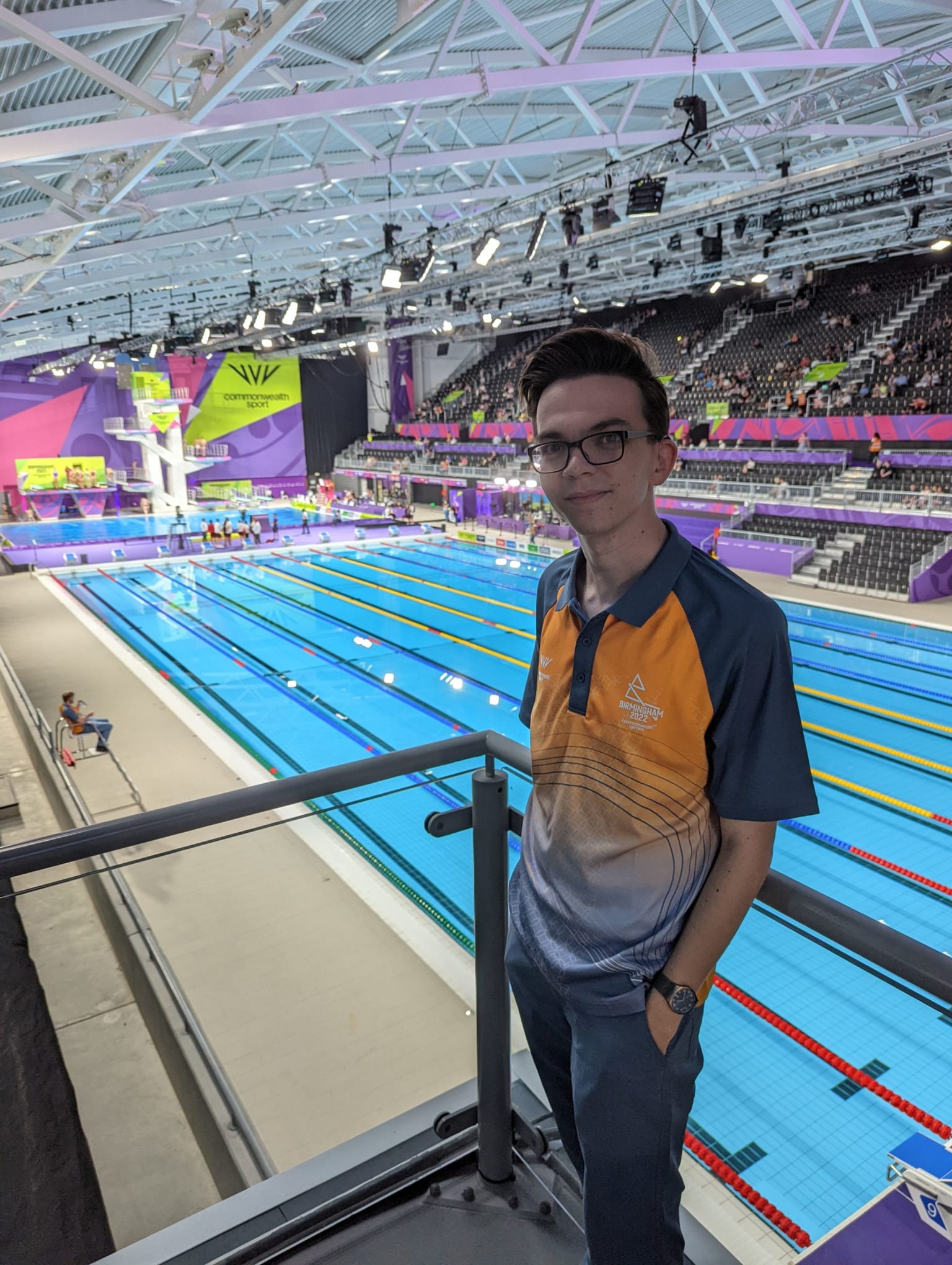 Trainer Assessor Joshua volunteers at Birmingham Commonwealth Games (3)