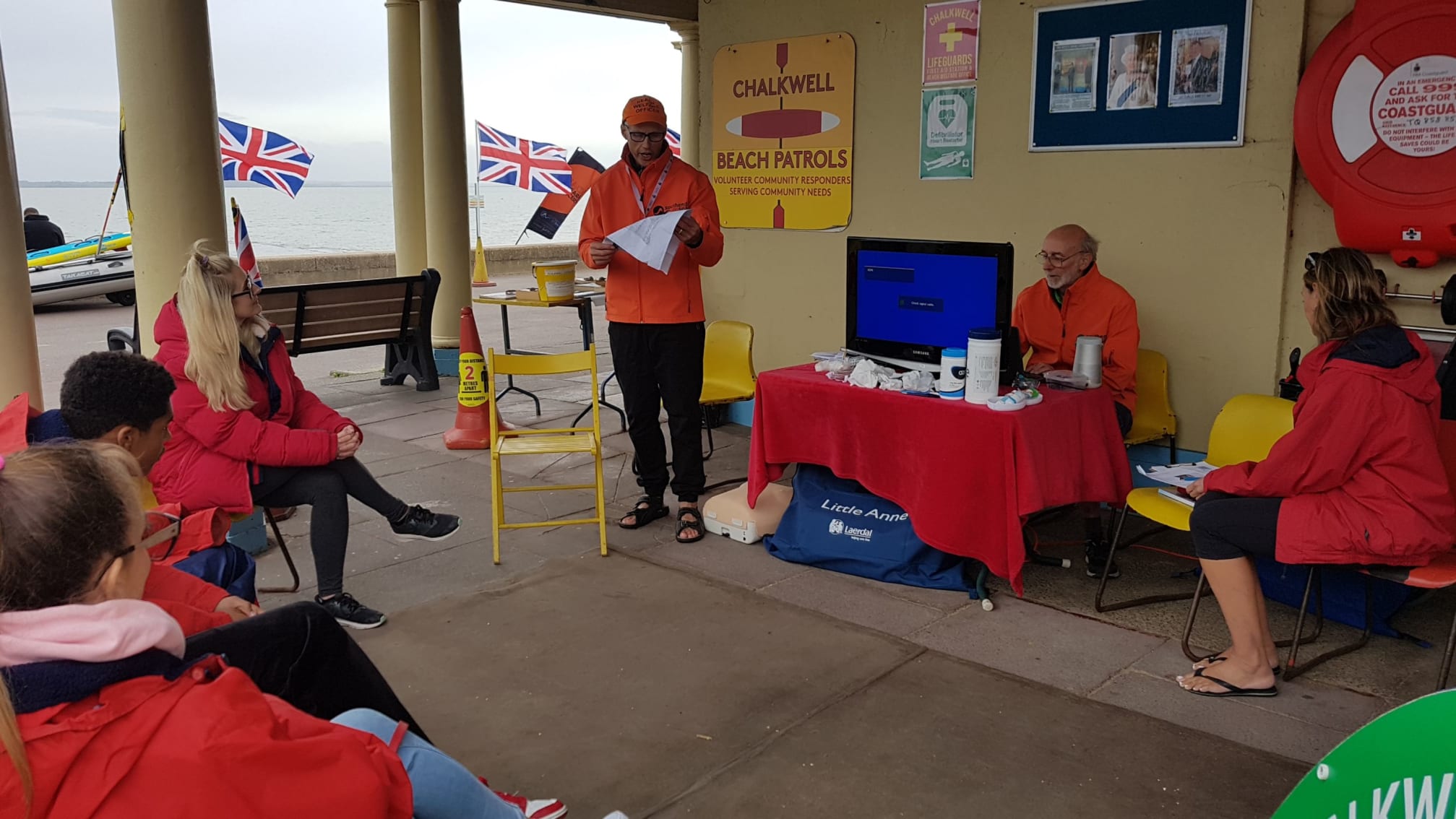 Chalkwell Lifeguards Club first aid course