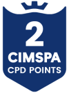 A graphic stating that this qualification is worth 2 CIMSPA CPD points