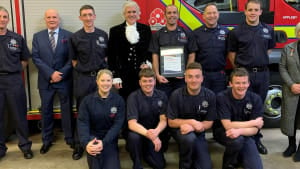 Cumbrian firefighter's courageous water rescue